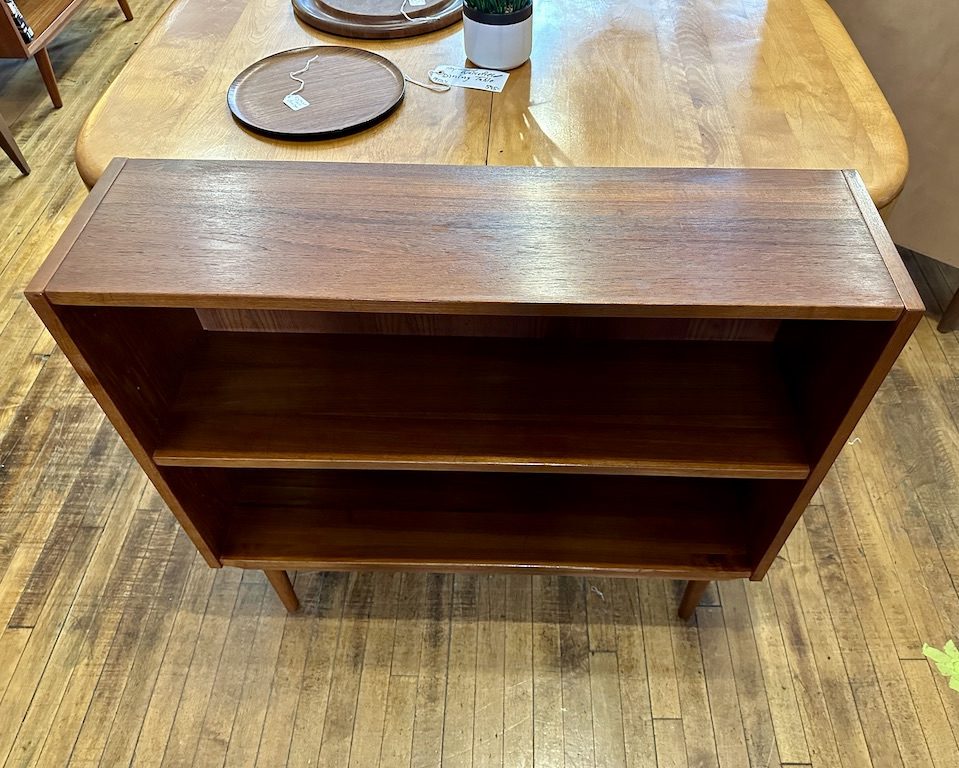 Danish Teak Narrow Bookcase 1960s Circa