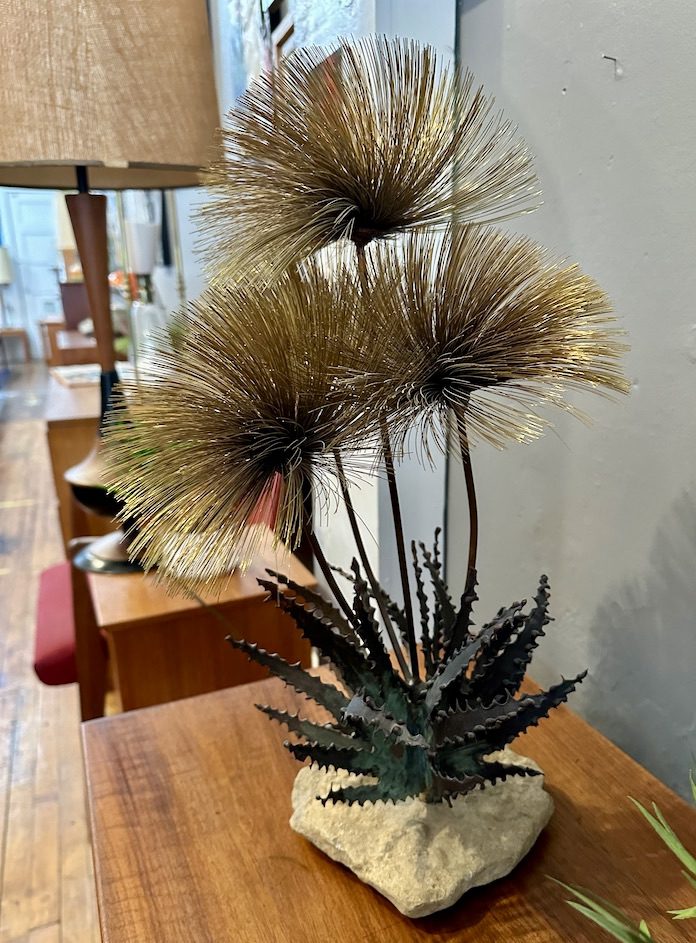 1960s Brutalist Copper & Brass Sculpture by John Steck Circa