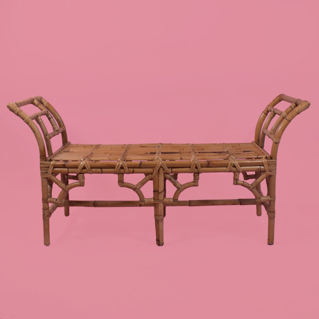 Fretwork Rattan Bench Circa Who