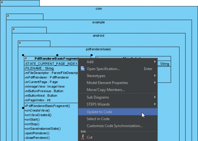 How to generate Java from UML in Android Studio - Visual Paradigm