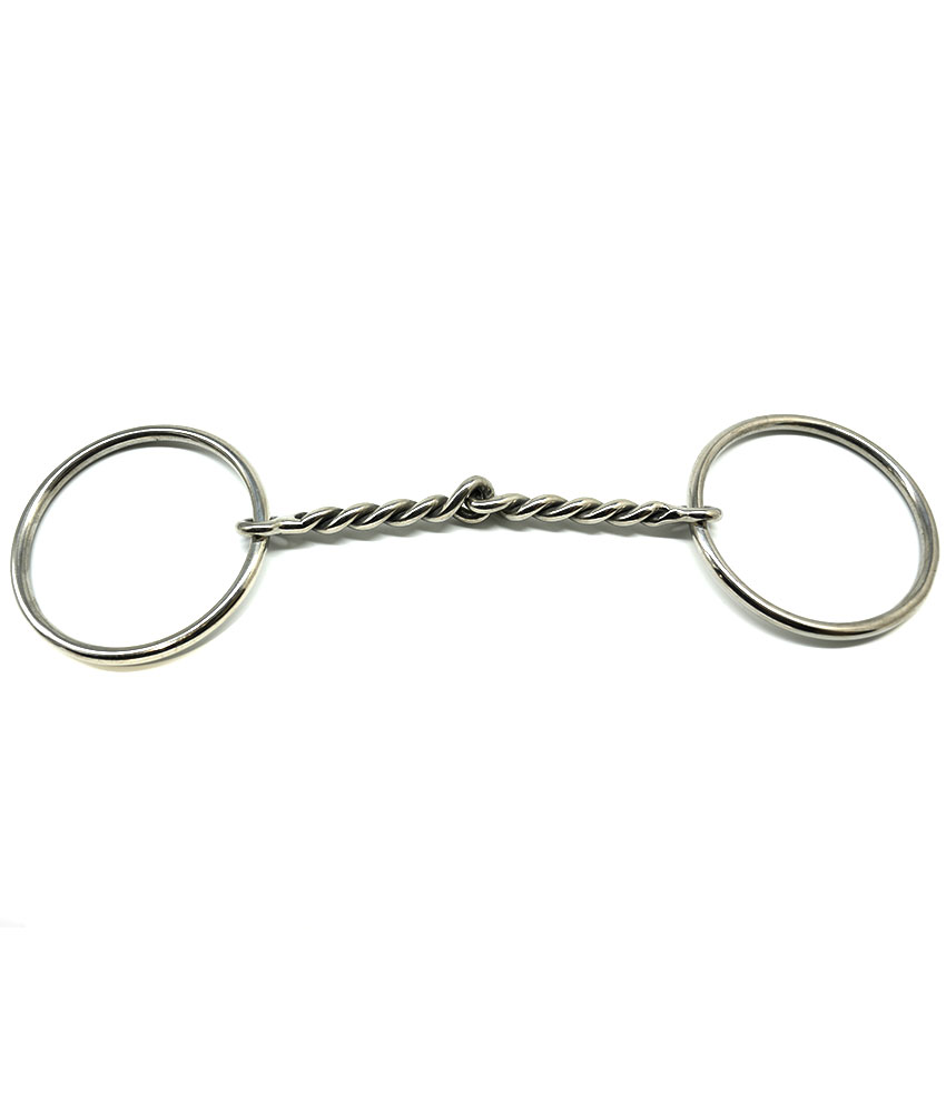 Super fine Twisted Wire Snaffle Bit COB Circle L Australia