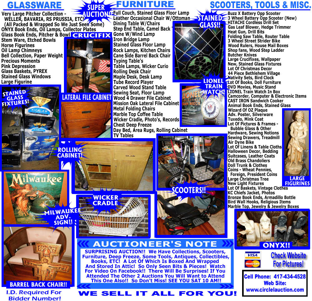 PUBLIC AUCTION IN JOPLIN, MO