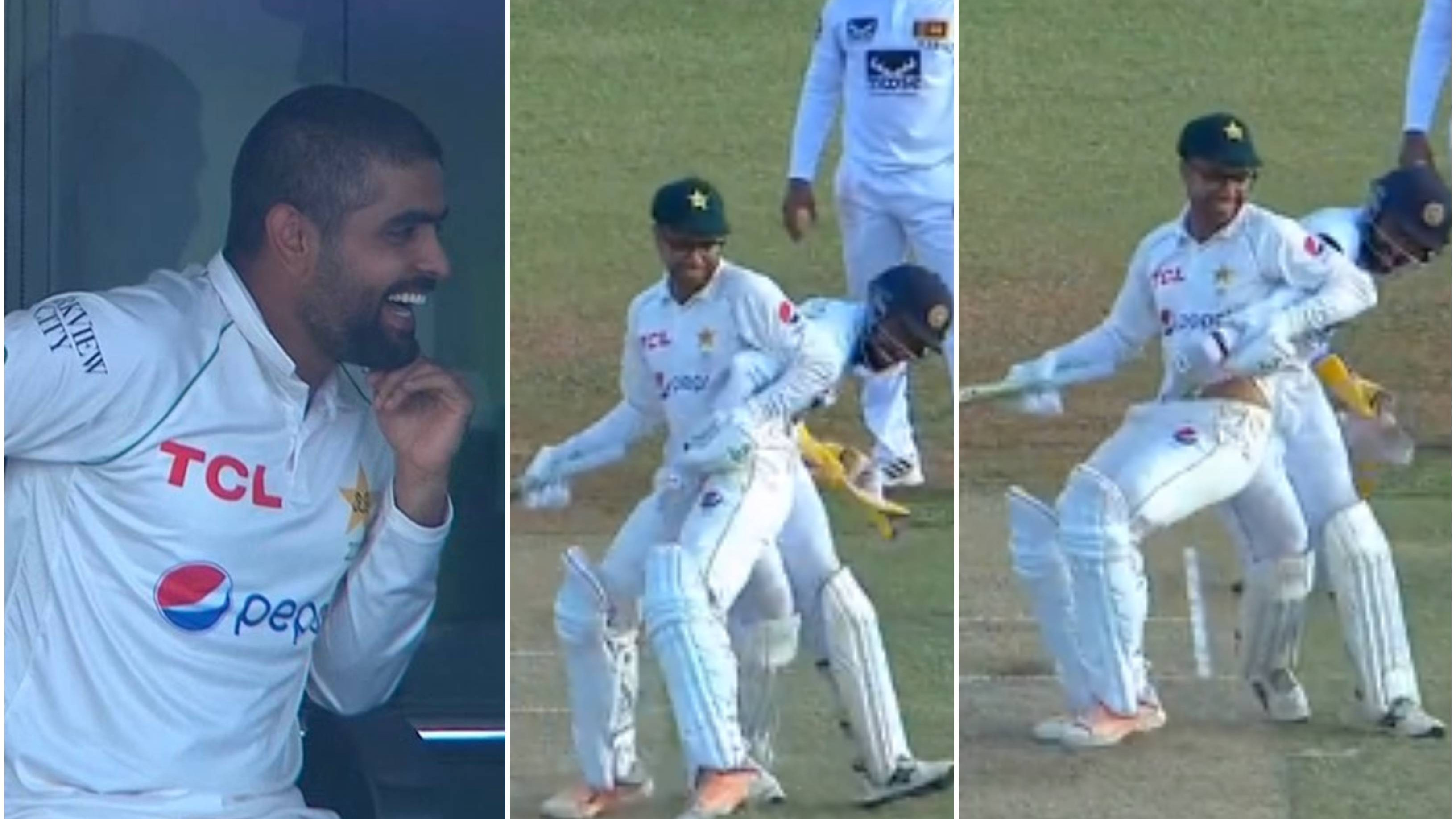 SL v PAK 2023 WATCH Ball gets stuck inside Abrar Ahmed’s pad; Sri