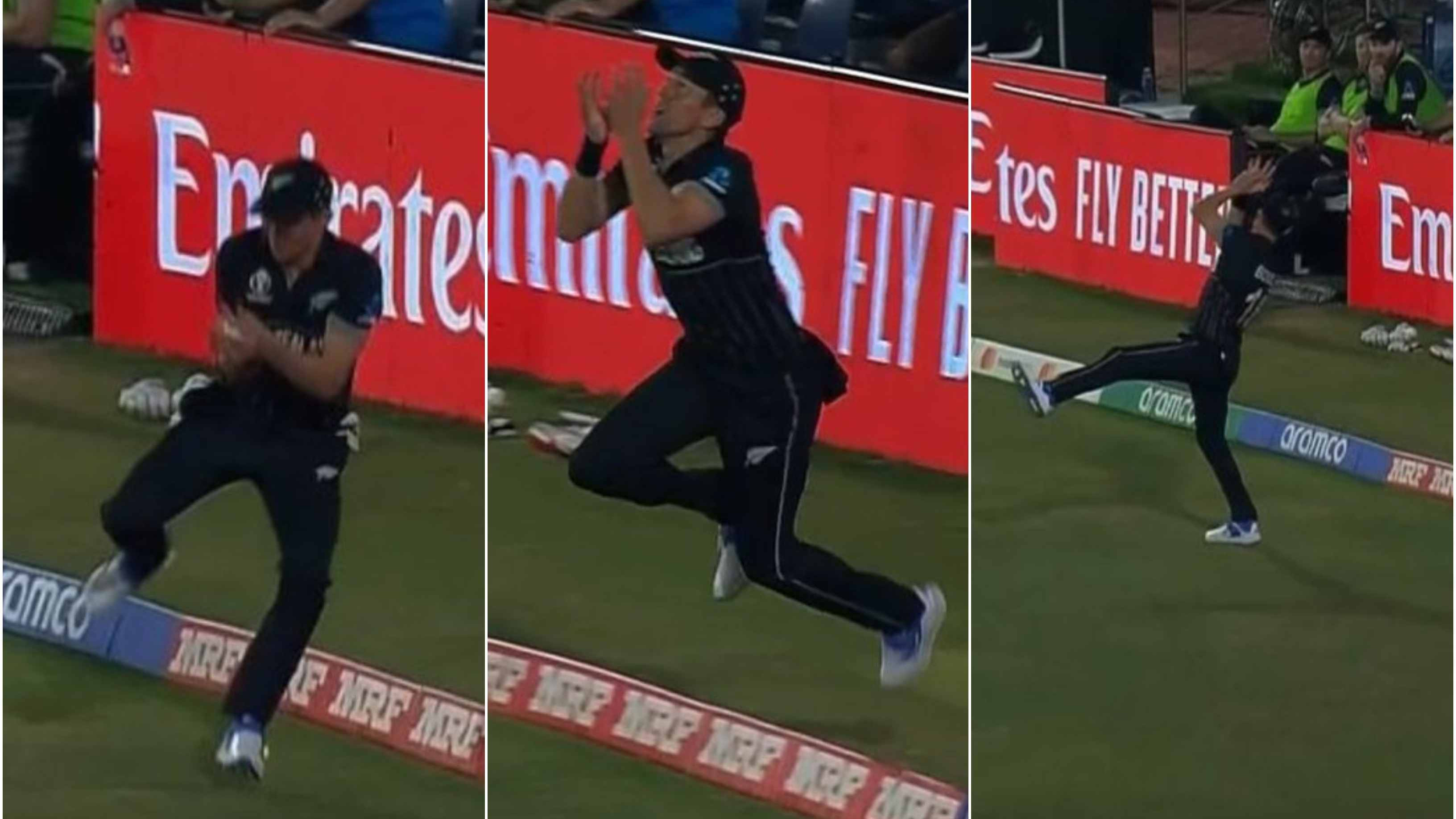 CWC 2023 WATCH Trent Boult plucks a remarkable juggling catch near