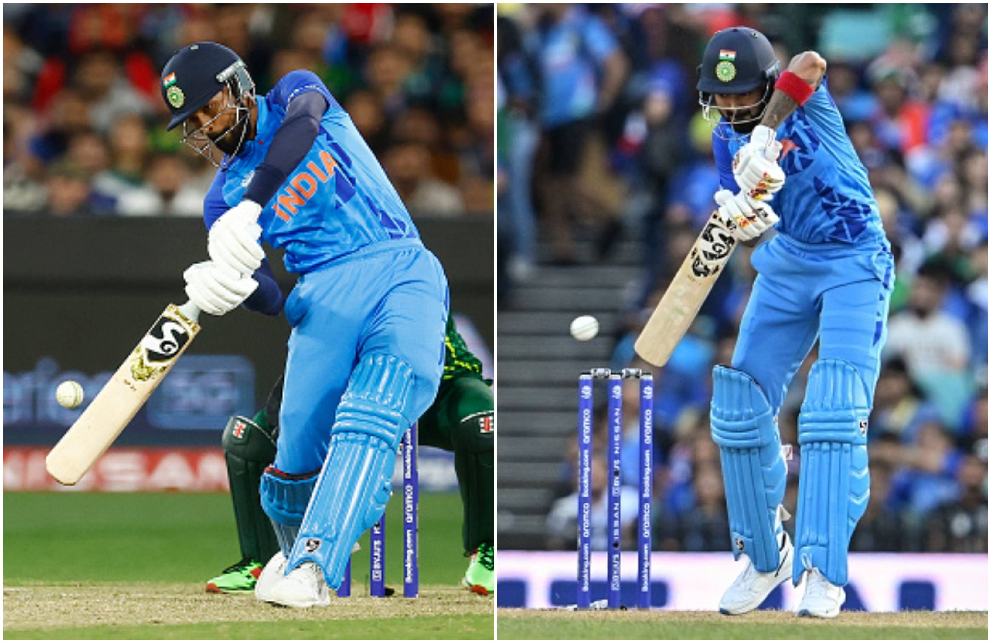 T20 World Cup 2022 Indian players using bats with pronounced curves at