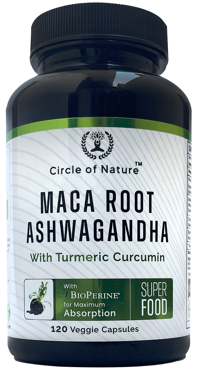 Buy Maca Root & Ashwagandha Capsules For Energy, Stamina & Calmness