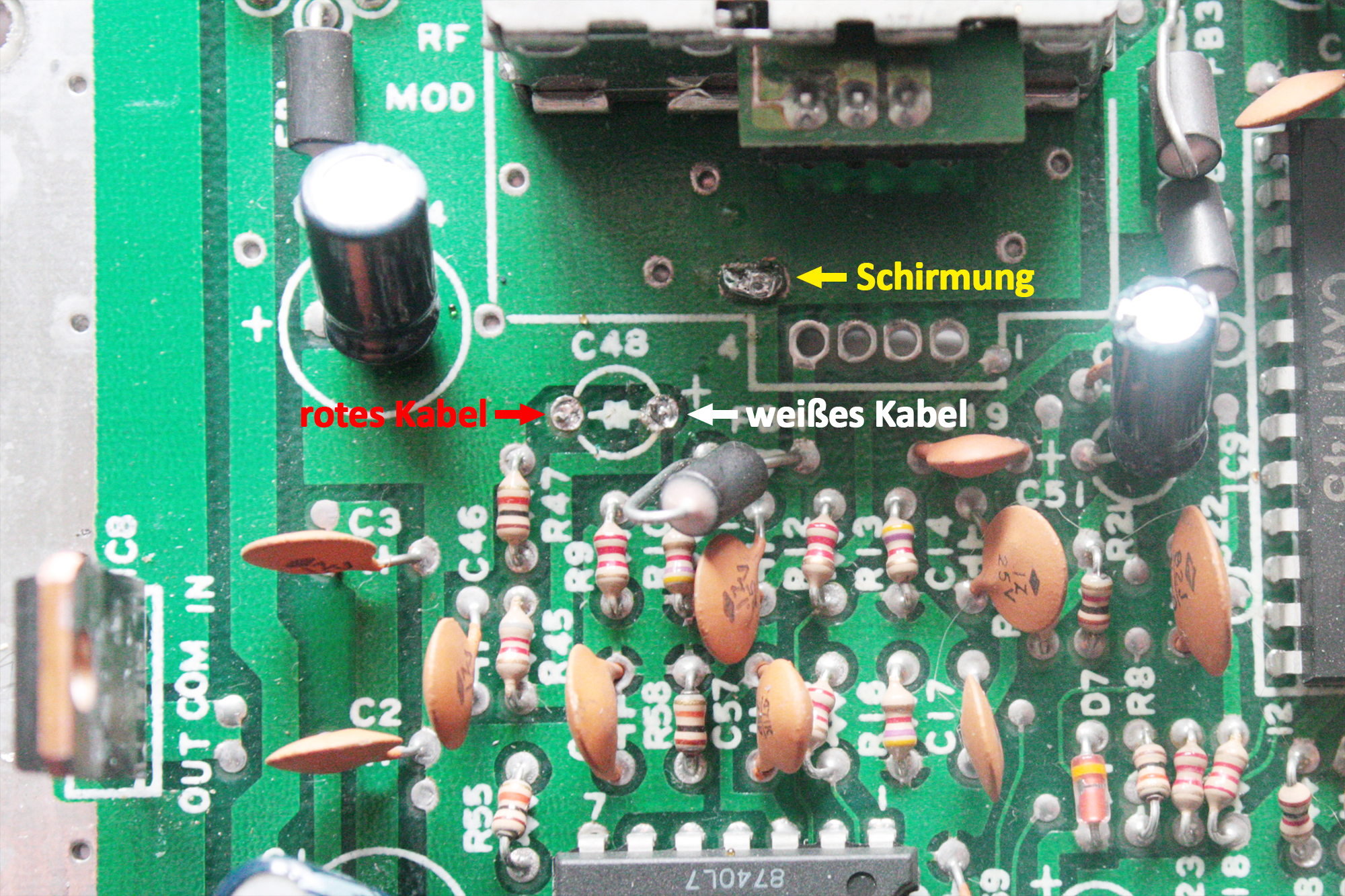 Master System SwitchlessMod mit FMSound & JAP BIOS Sega CircuitBoard
