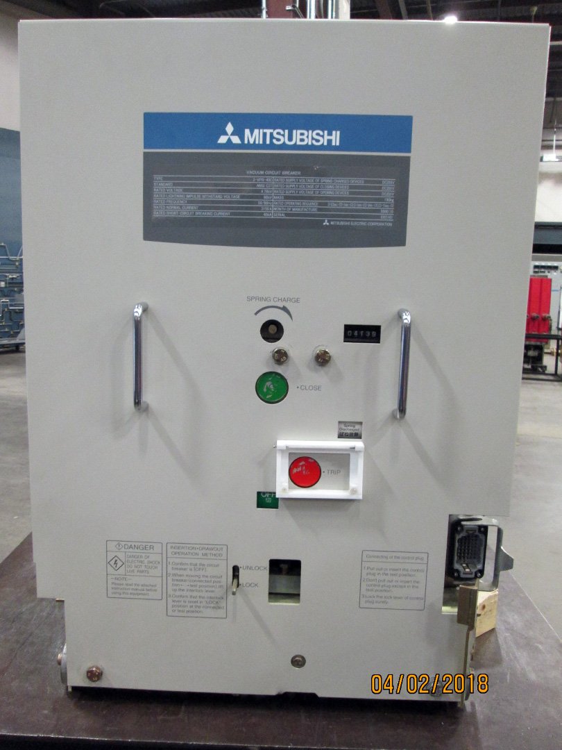 Mitsubishi type 3VPR40C 3150A Vacuum Circuit Breaker Circuit