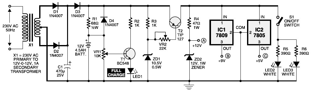 Mini UPS Project - Schematic Design