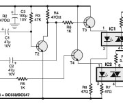 220V / 200W Lamp Flasher Circuit Schematic and PCB Layout