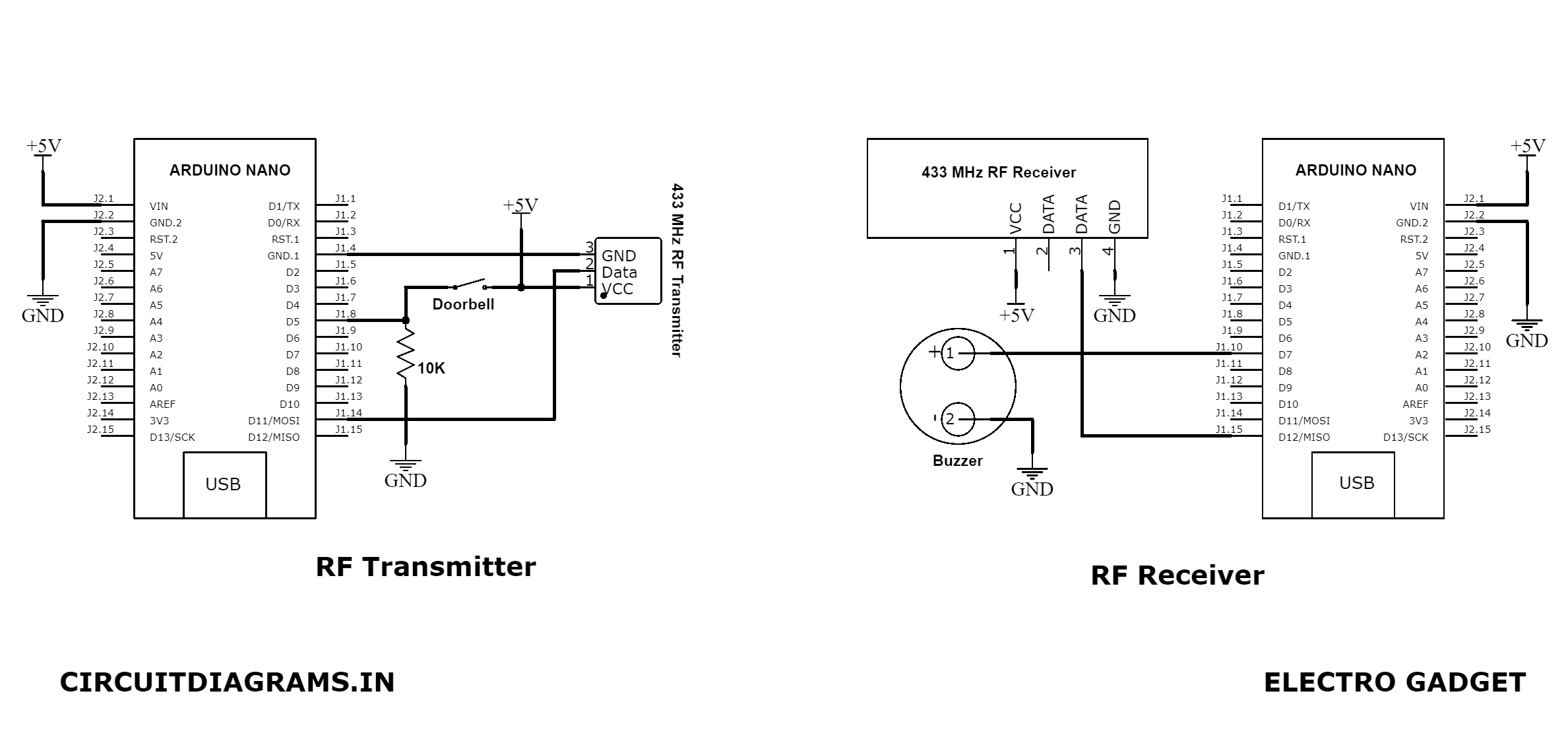 Wireless Doorbell System Using Arduino & RF Module