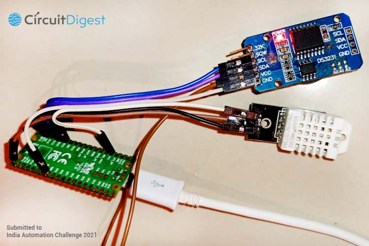 temperature monitoring data logger using raspberry pi pico