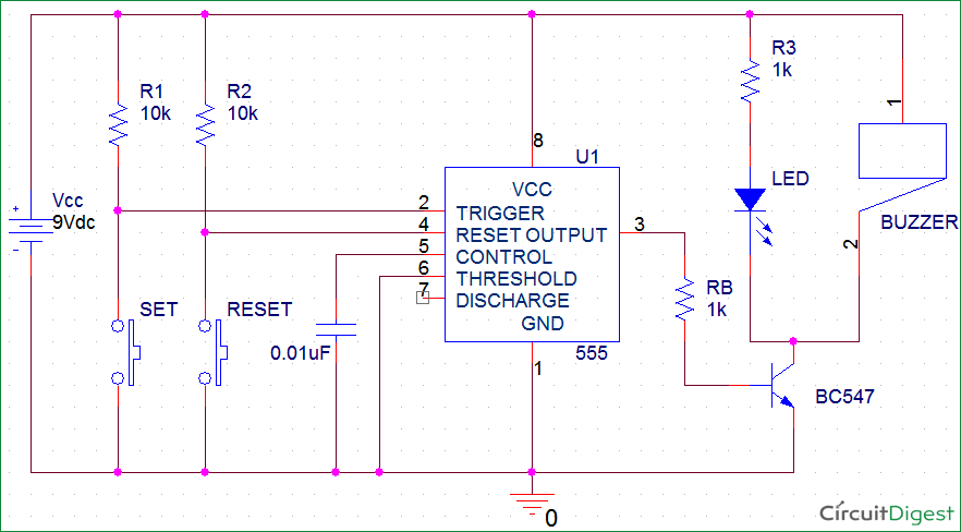 Smoke Detector Circuit Diagram Using 555 - Circuit Diagram