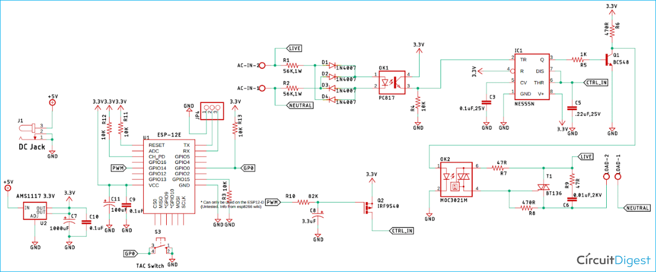 IoT Based AC Fan Speed Control using Smart Phone with NodeMCU and