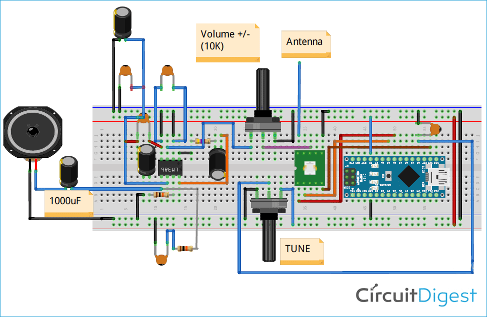 Arduino Based FM Radio (Receiver) using RDA5807