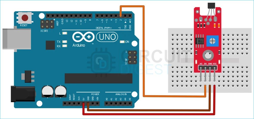 Arduino Hall Effect Sensor Tutorial - Interfacing Hall Effect Sensor