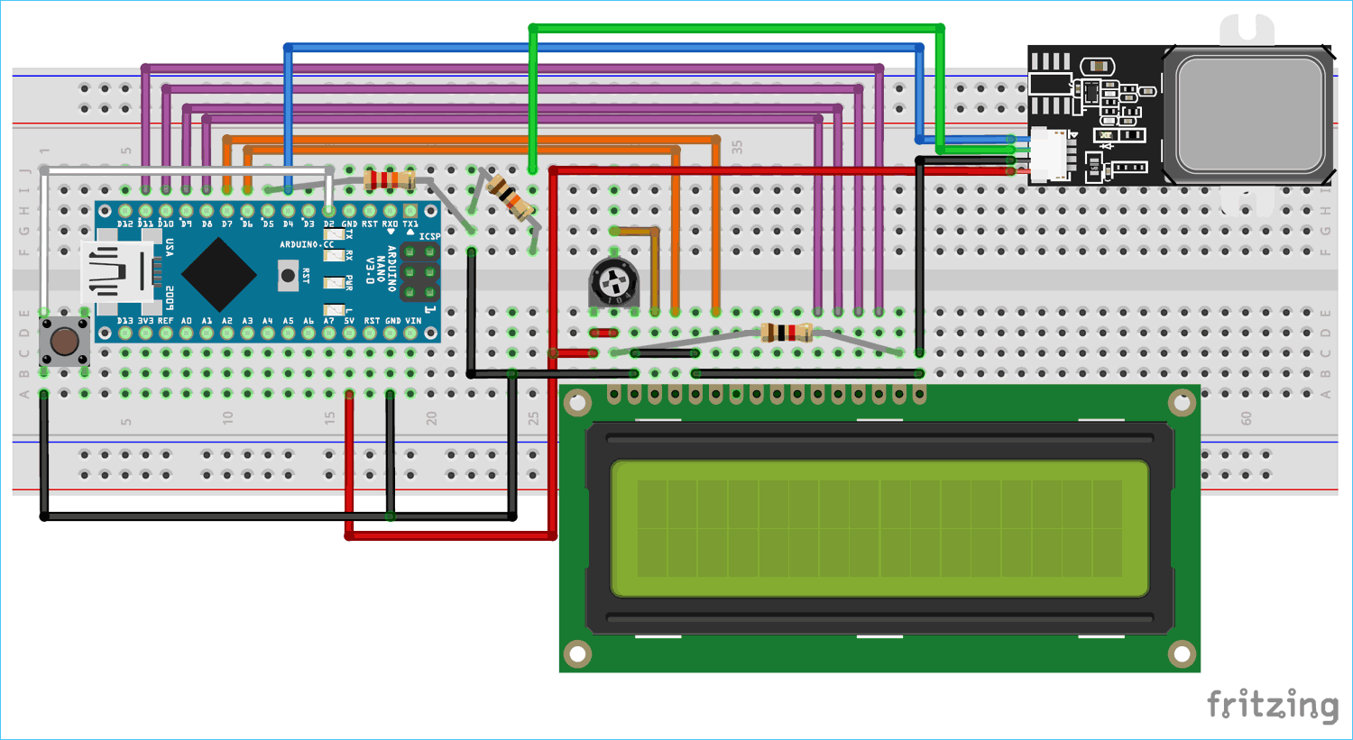 Arduino Fingerprint Sensor Tutorial Interfacing GT511C3 Finger Print