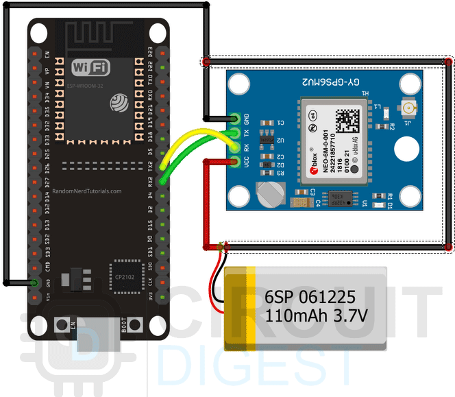 NEO6M GPS Module With ESP8266 NodeMCU Track Location On, 56 OFF