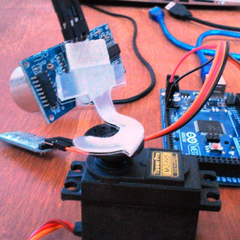 Arduino Based Radar System Circuit Diagram image.