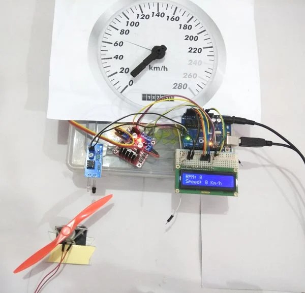 Arduino Based Analog Speedometer Using IR Sensor