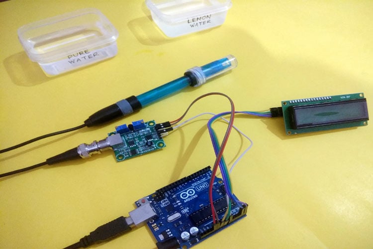 pH Meter using Arduino Uno and LCD Display SmartFarm RMUTI