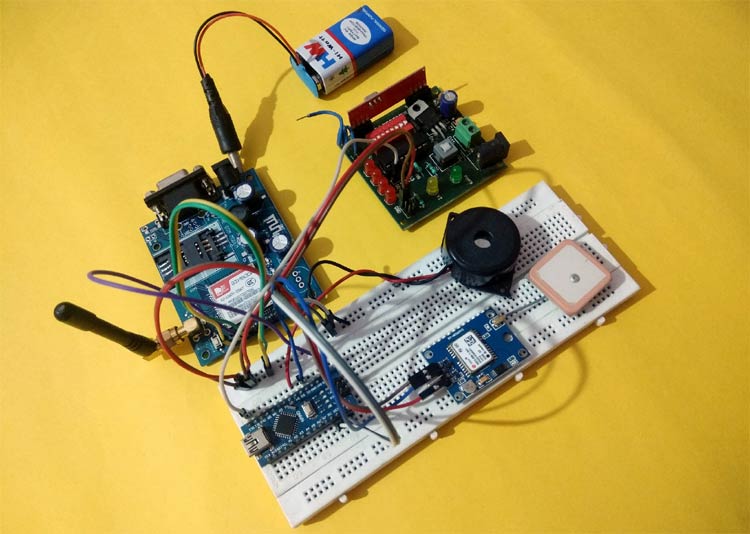 Arduino based Women Safety Device with GPS Tracking and Emergency Alerts
