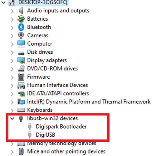 Programming ATtiny85 IC directly through USB without Arduino using