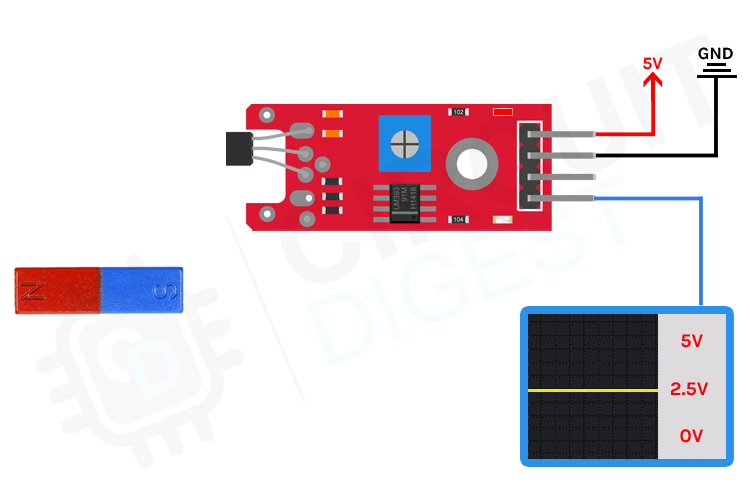 Arduino Hall Effect Sensor Tutorial Interfacing Hall Effect Sensor