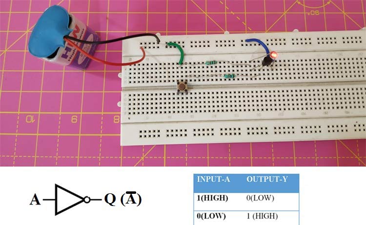 Circuit Diagram Of Not Gate Using Nand - Circuit Diagram