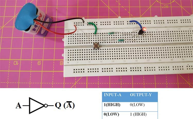 Designing Not Gate Using Transistors