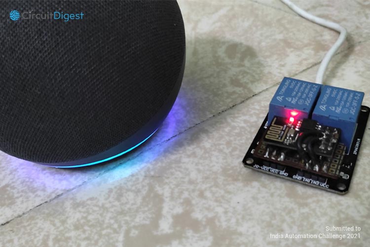 Alexa controlled Automated ON/OFF Switch for Smart Home