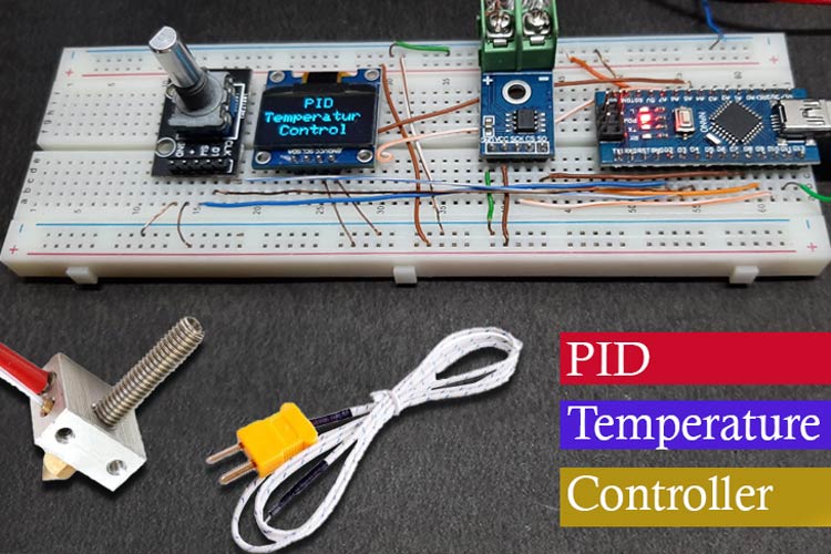Arduino PID Temperature Controller using MAX6675 KThermocouple to