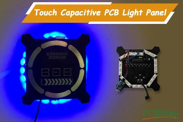 Design and Build a Touch Capacitive Based PCB Light Panel to Control
