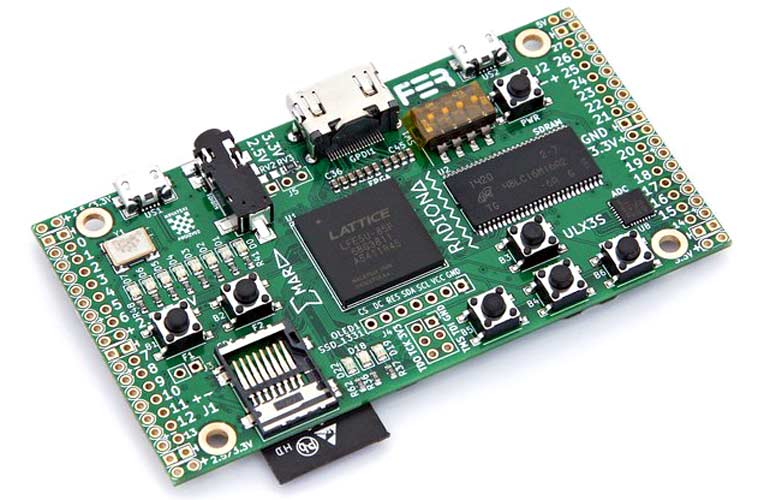 Open Source FPGA Development Board using Lattice ECP5 with on board WiFi