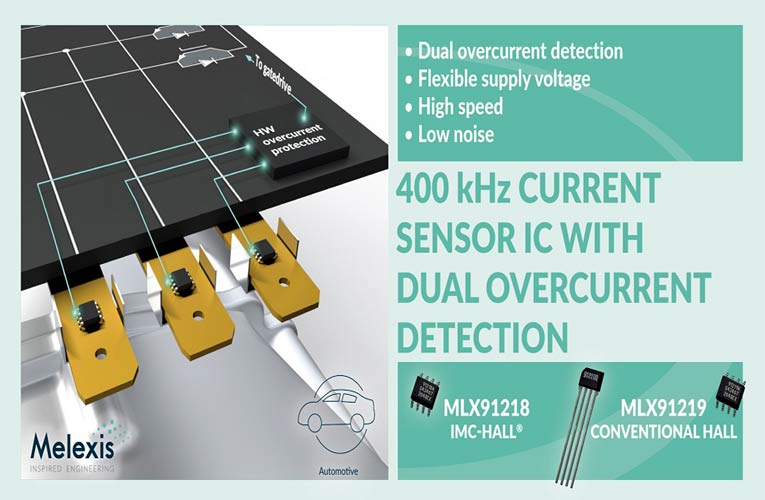 Low Noise 400 kHz Current Sensor ICs with Dual Overcurrent Detection