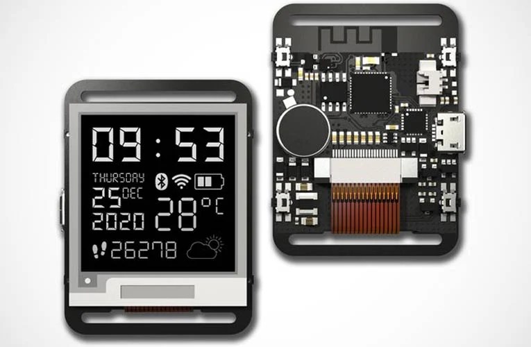 Fully Customizable EInk Watch with Open Source Hardware and Software