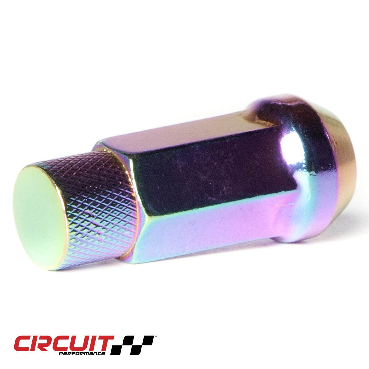 Steel CP50 Extended Hex Lug Nut for Aftermarket Wheels 12x1.5 Neo Chrome Circuit