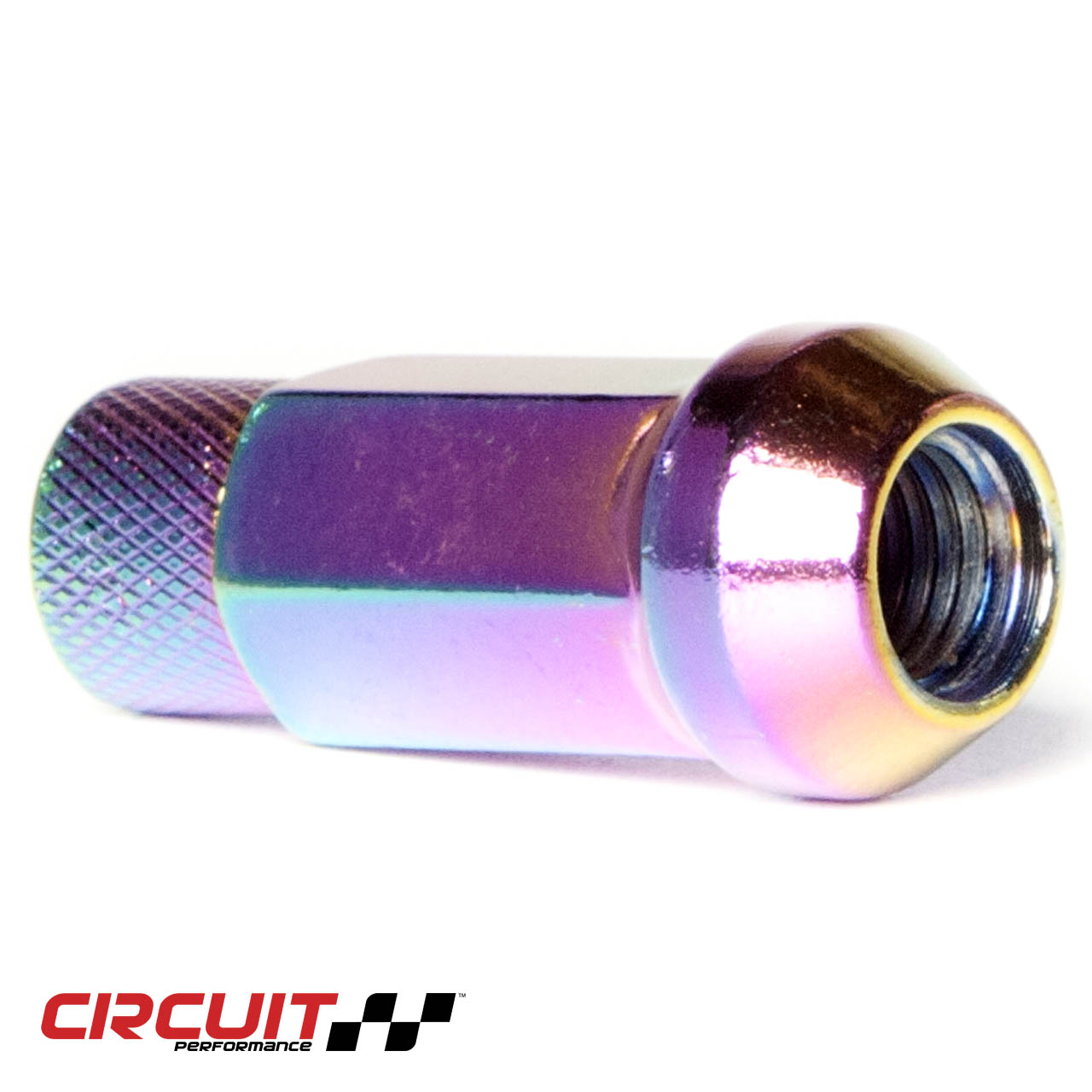 Steel CP50 Extended Hex Lug Nut for Aftermarket Wheels 12x1.5 Neo Chrome Circuit