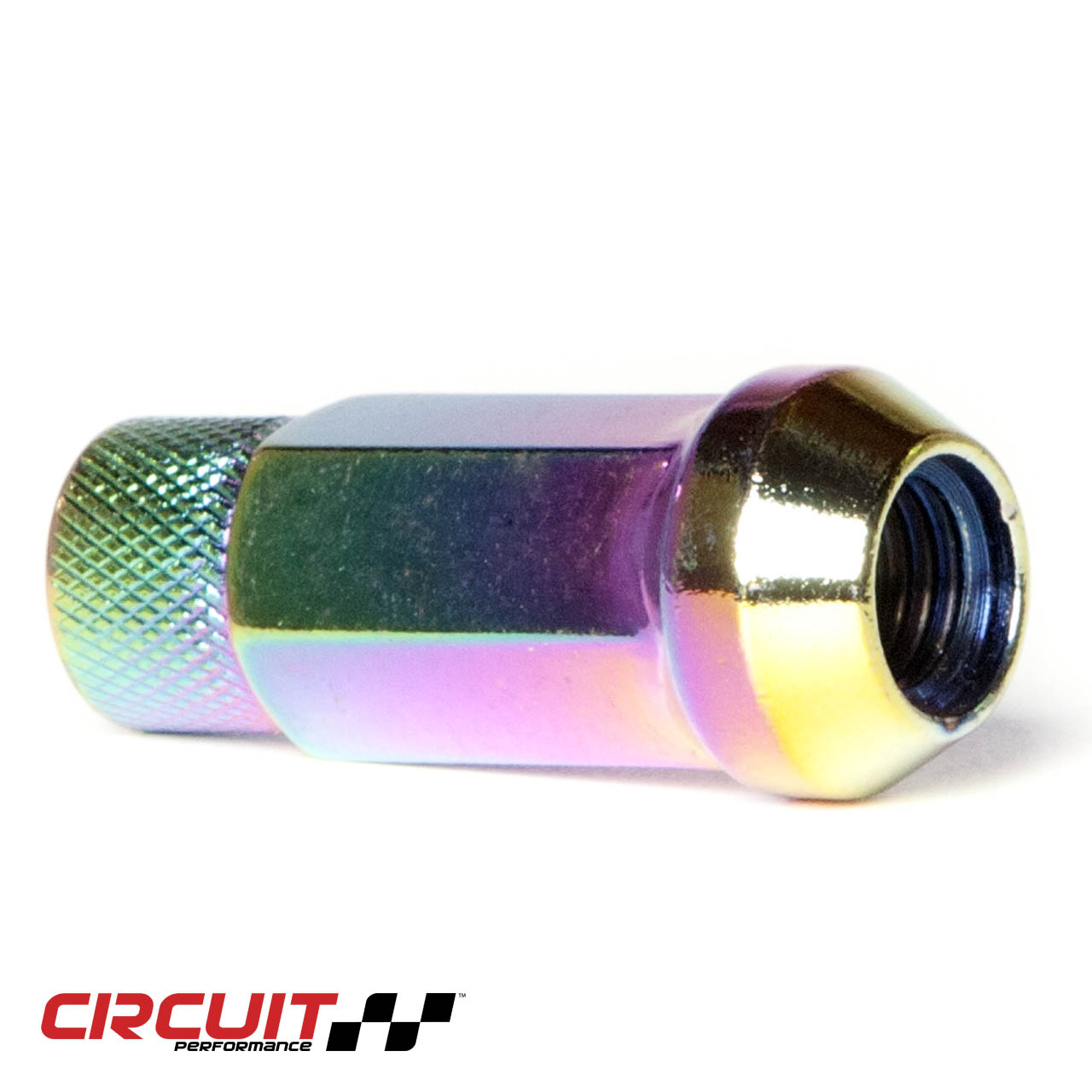 Steel CP50 Extended Open End Hex Lug Nut for Aftermarket Wheels 12x1.5 Neo Chrome