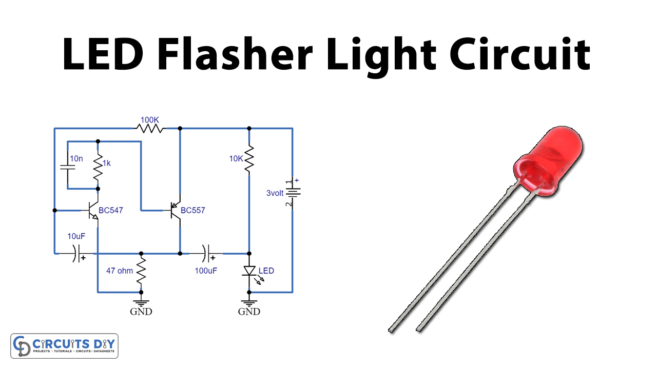 How To Make A Flashing Led Light Circuit - Wiring Diagram