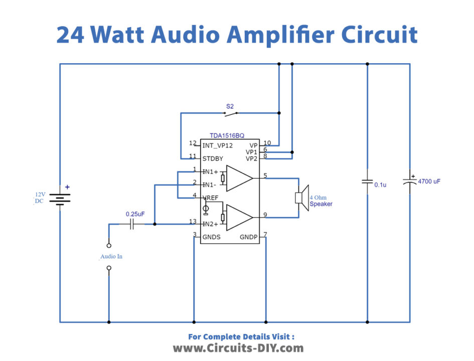 12v Audio Amplifier Circuit Diagram Circuit Diagram