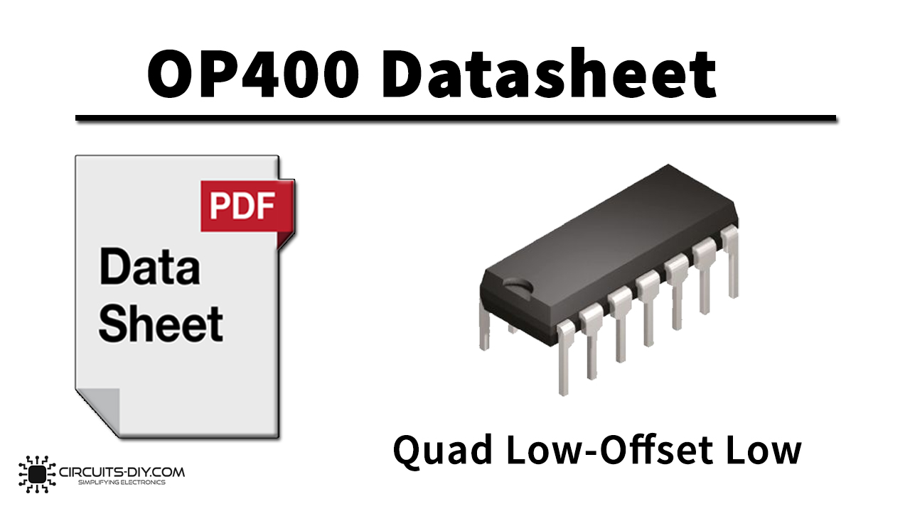 OP400 Quad LowOffset LowPower OpAmp Datasheet