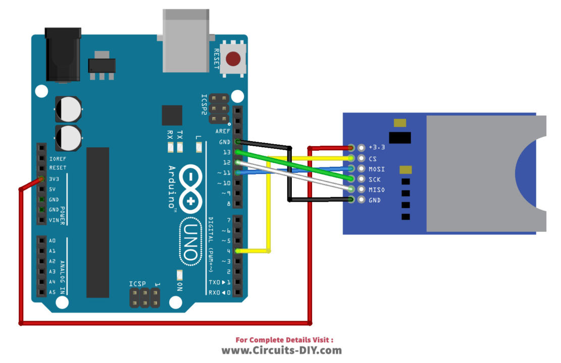 How to Interface Mini SD Card Module with Arduino UNO