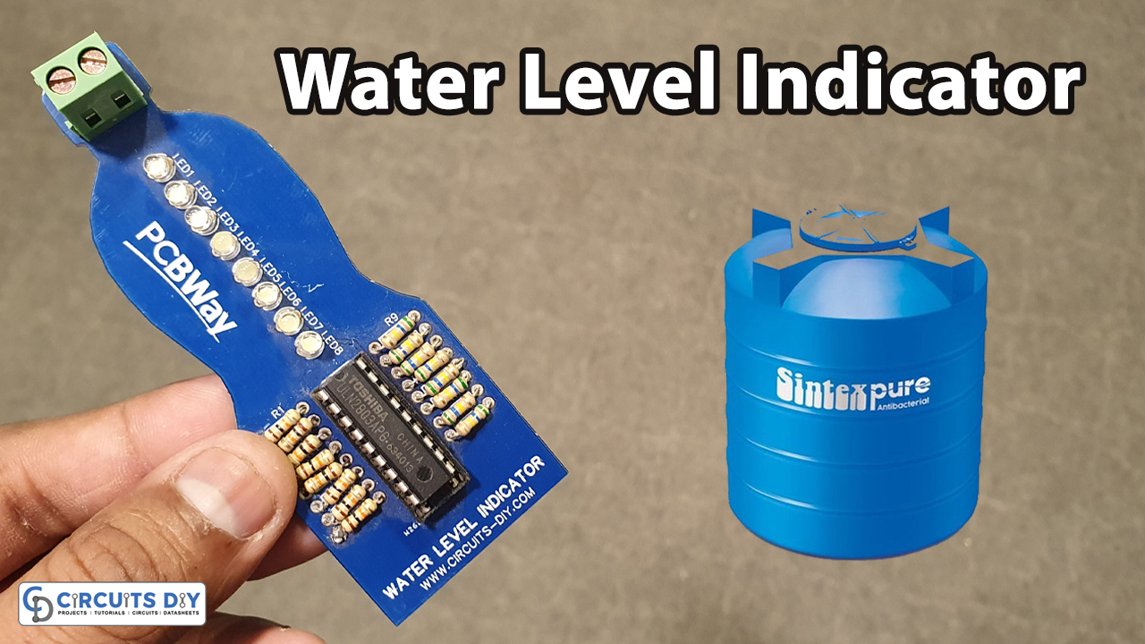 Water Level Indicator Mini Project Circuit Diagram - Circuit Diagram