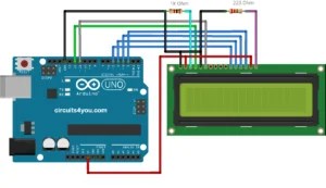 16×2 LCD interface with Arduino UNO | Circuits4you.com