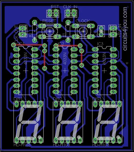 Two Digit Counter Circuits » Wiring Diagram image.