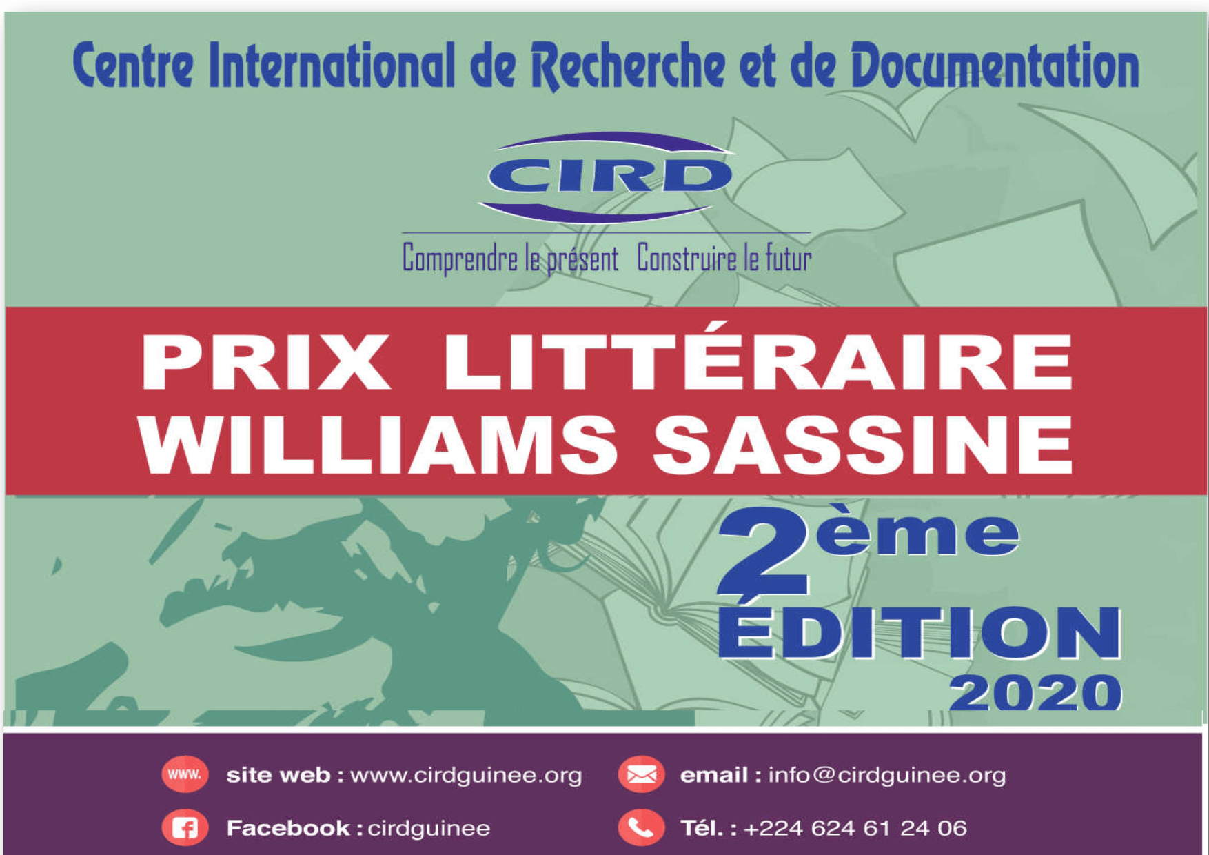 COMMUNIQUE PRIX LITTERAIRE WILLIAMS SASSINE EDITION 2020 Centre