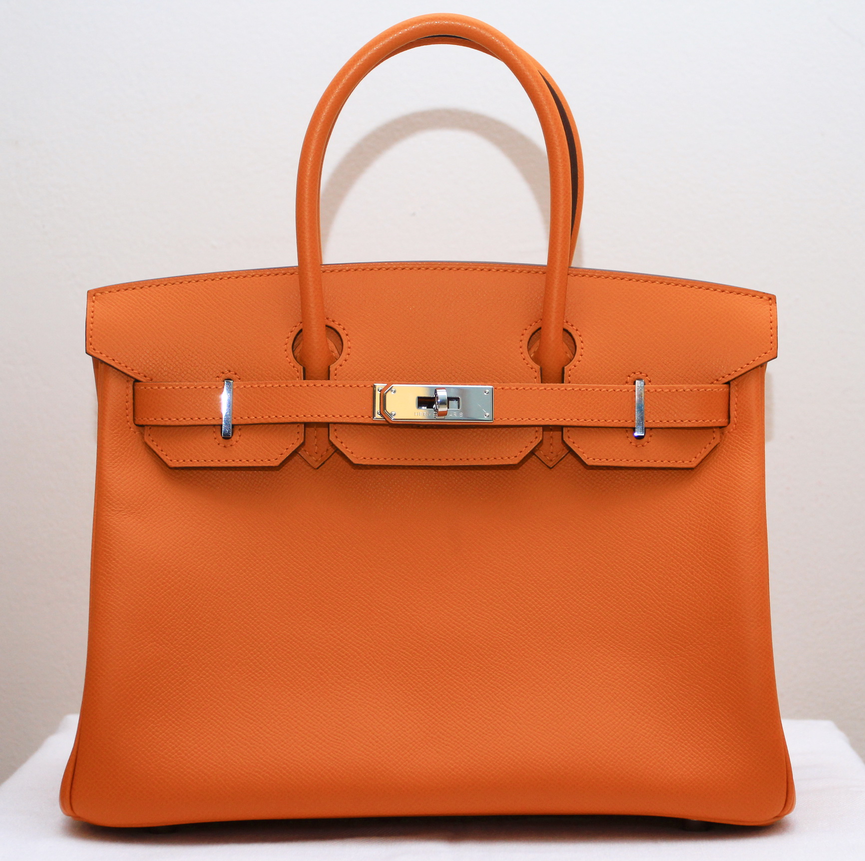 HERMÈS Birkin 30 Orange epsom PHW, N stamped MINT condition SOLD