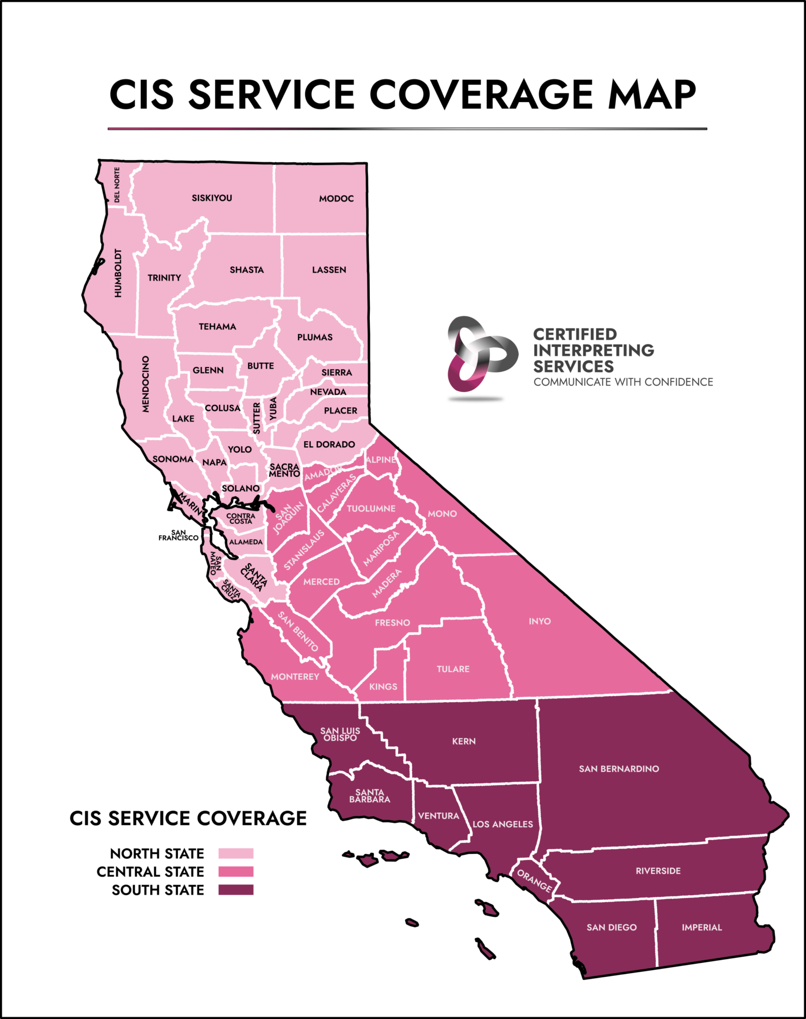 Coverage Area Certified Interpreting Services in Southern California