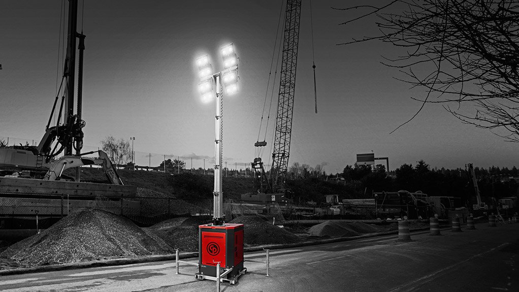 Chicago Pneumatic unveils brighter LED light tower for jobsite